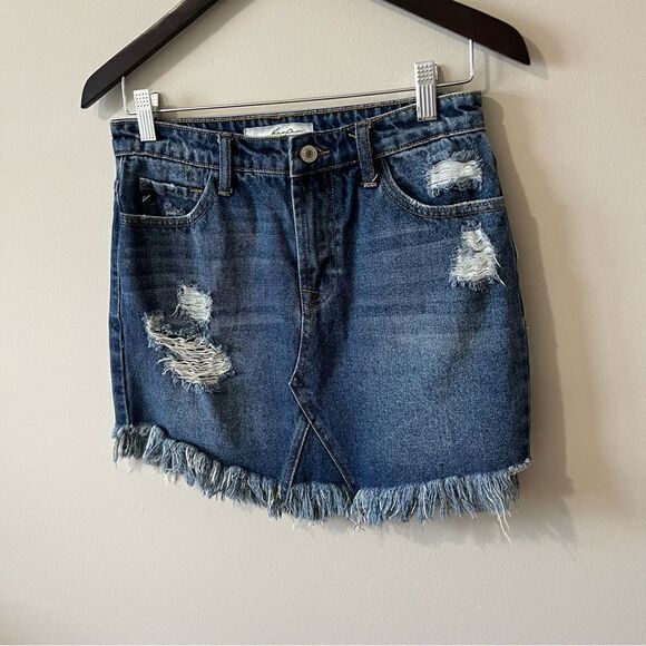 KanCan distressed denim skirt - Picture 2 of 10